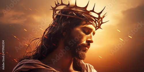 Jesus in the crown of thorns