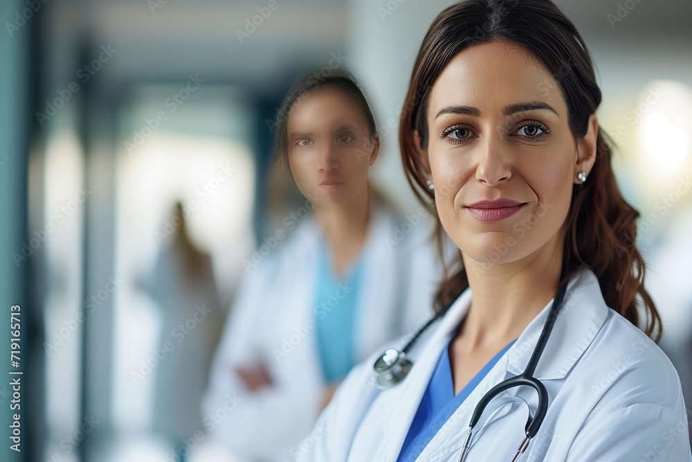 Portrait of a medical worker in a hospital Portrait of a medical worker in a hospital
