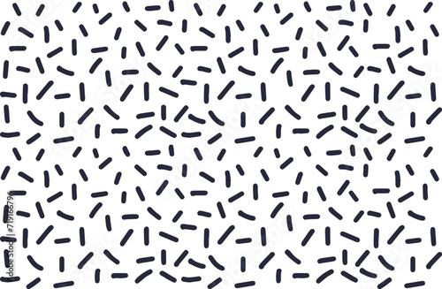 Cute doodle sprinkles vector seamless pattern. Playful scribble background on white