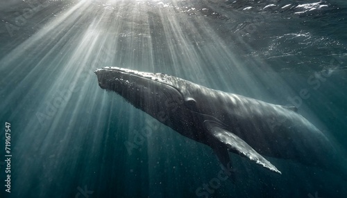 gray whale underwater photo