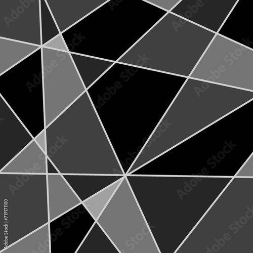 modern black mosaic abstract background with line, black shape abstract background, luxury black background empty
