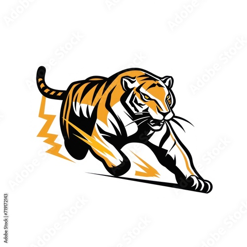 Animal Tiger. Logo illustration of a Tiger. Tiger emblem, icon, logotype,decal, print.