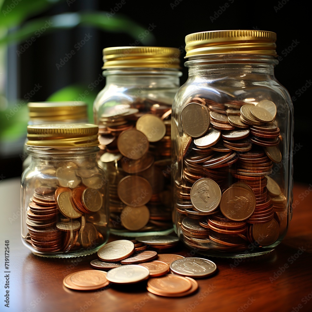 coins in jar with generative ai coins in jar with generative ai