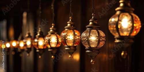 Decorative antique-style lighting.