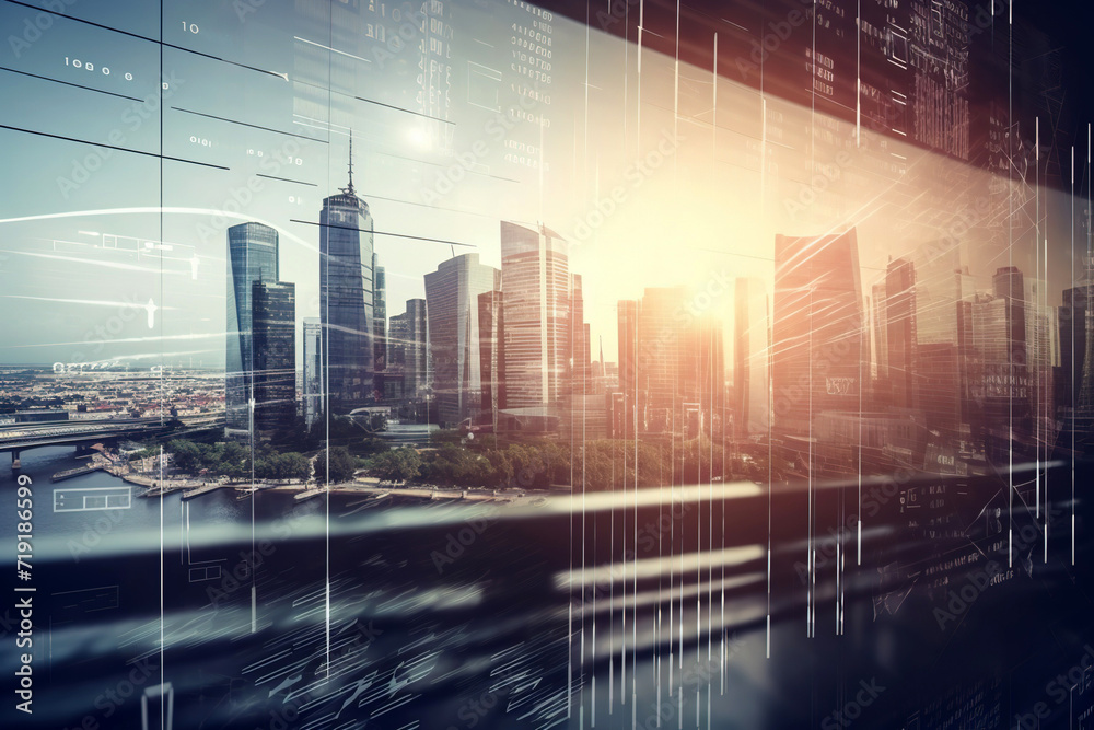 Investments graphs and indexes of modern city Investments graphs and indexes of modern city