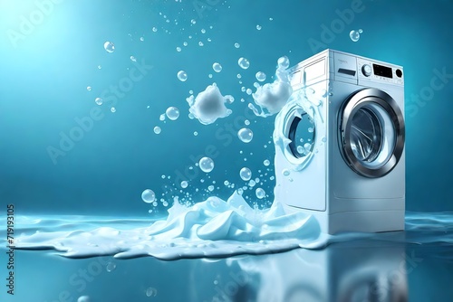 washing machine. AI generated © Muhammad