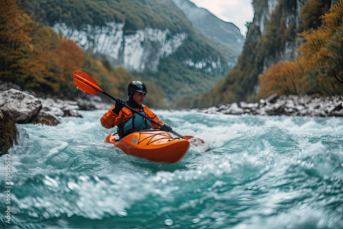 Kayaking on Wild River
