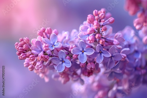 Breezy Lilac Flowers in Spring