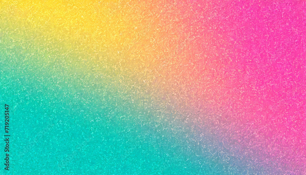Colorful pink, yellow and turquoise gradient noisy grain background texture Colorful pink, yellow and turquoise gradient noisy grain background texture