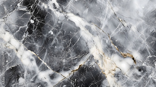 Intricate marble pattern with a blend of dark and light hues photo