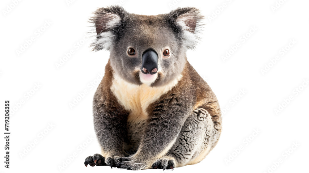 Koala Sitting and Looking at Camera Koala Sitting and Looking at Camera