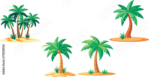 Tropical Palm Tree of the Middle East-