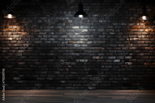 Black brick background