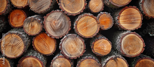 pile of logs at logging site