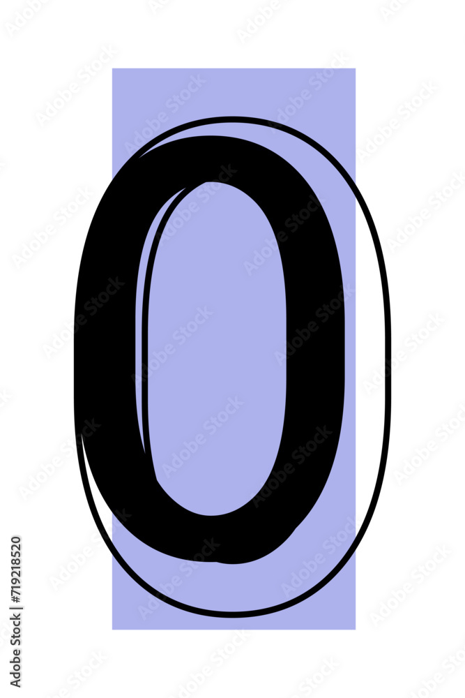 Numbers 0, for design or discounts. Vector illustration isolated on white background. Numbers 0, for design or discounts. Vector illustration isolated on white background.