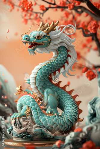 The Chinese dragon of the Year of the Dragon.