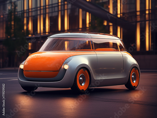 voiture Concept car électrique au look retro