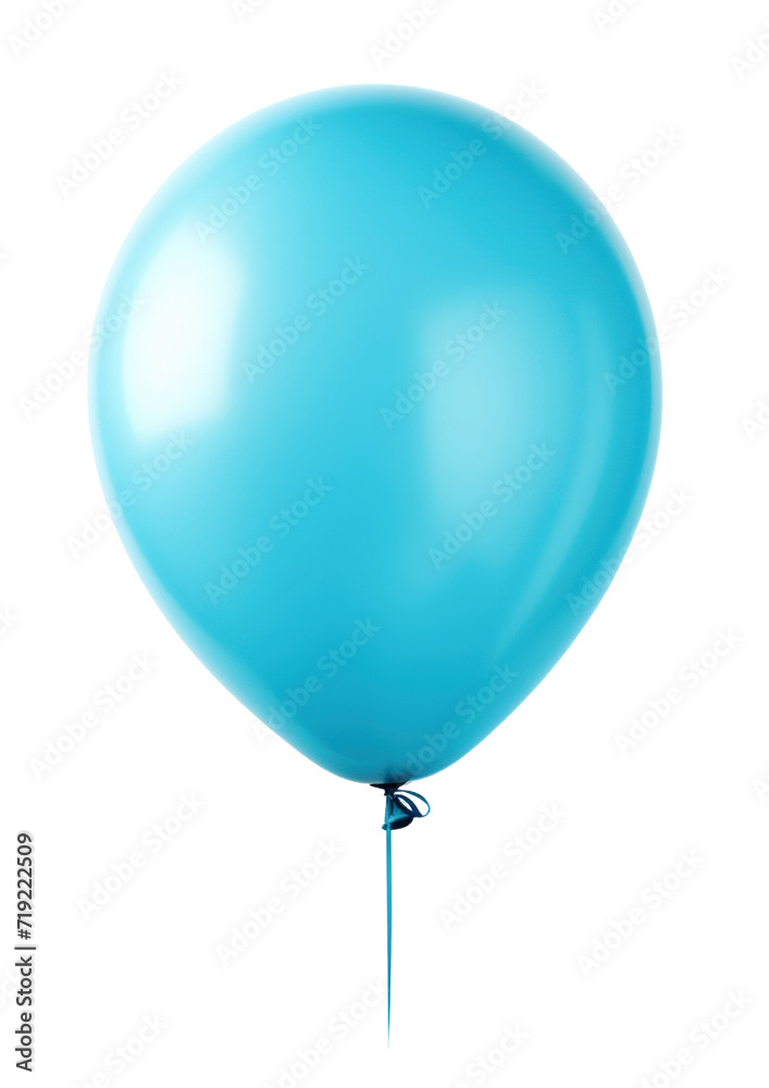 Blue balloon isolated on transparent or white background Blue balloon isolated on transparent or white background