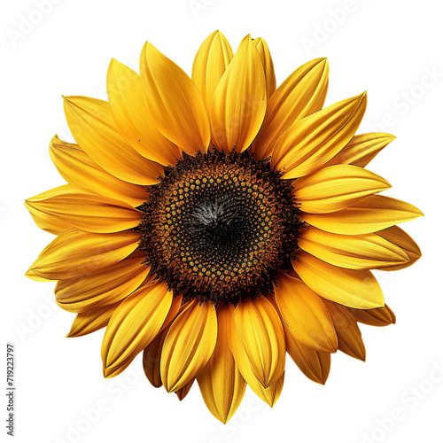 Sunflower isolated on transparent or white background