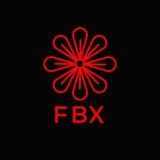 FBX  logo design template vector. FBX Business abstract connection vector logo. FBX icon circle logotype.

