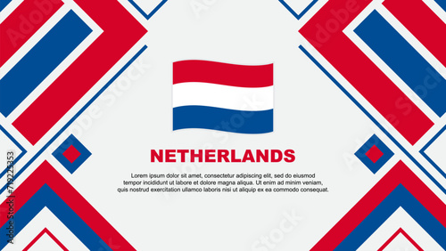 Wallpaper Mural Netherlands Flag Abstract Background Design Template. Netherlands Independence Day Banner Wallpaper Vector Illustration. Netherlands Flag Torontodigital.ca