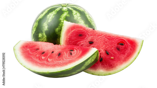 A watermelon on transparent background