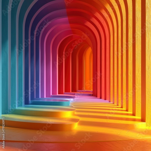 3D Illustration Web Modern Backdrop Colorful  3d  illustration