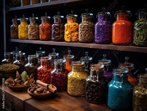 Shop is filled with many different spices