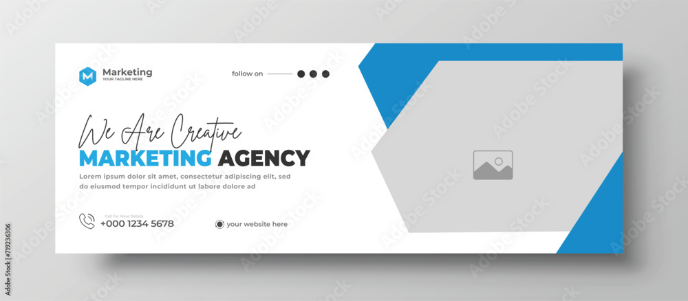 Business marketing agency social media Facebook cover and web banner Business marketing agency social media Facebook cover and web banner