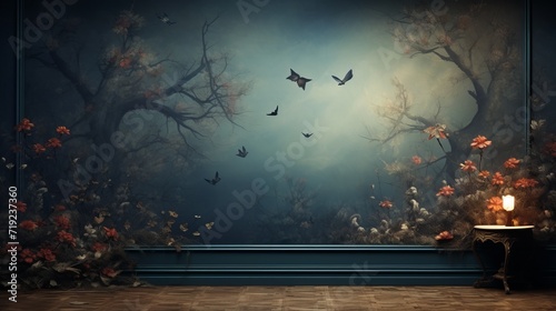 Fototapeta Naklejka Na Ścianę i Meble -  Vibrant digital wallpaper with abstract geometric patterns - high-quality background for screens and devices