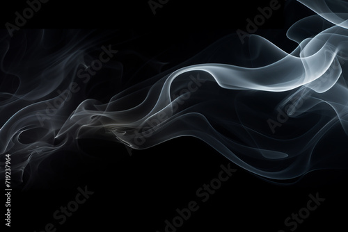 Smoke isolated on black background © erika8213