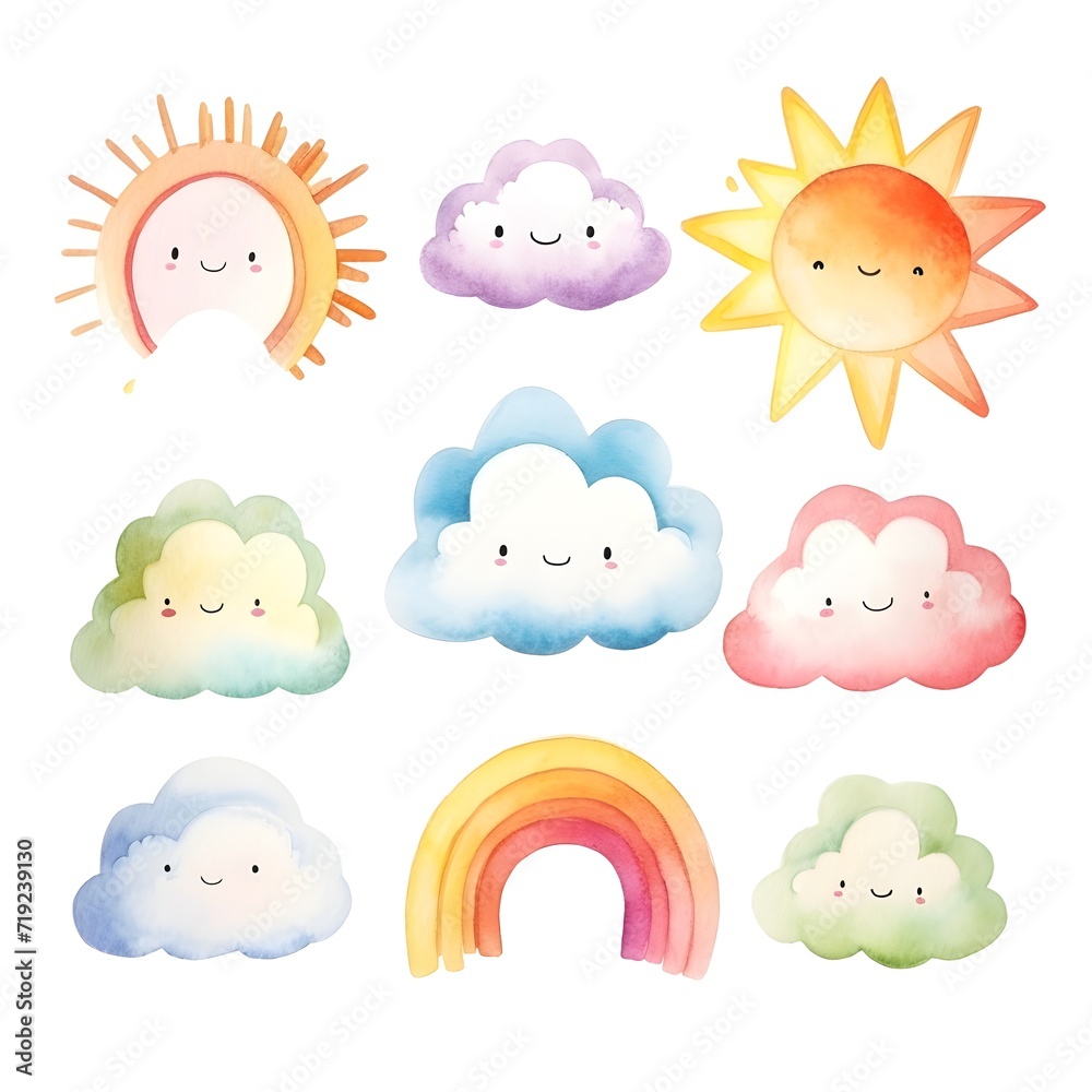 weather watercolor clipart weather watercolor clipart