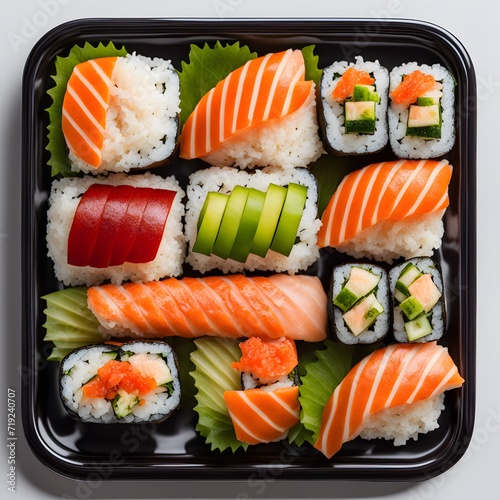 sushi top view