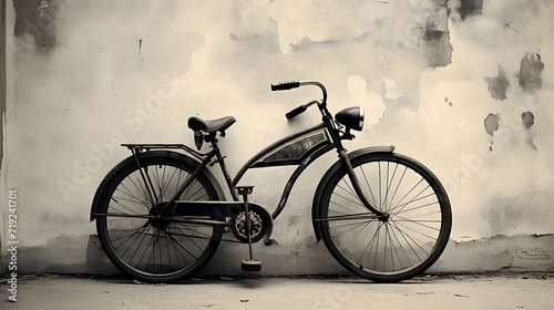 black motorbike isolated on transparent background 