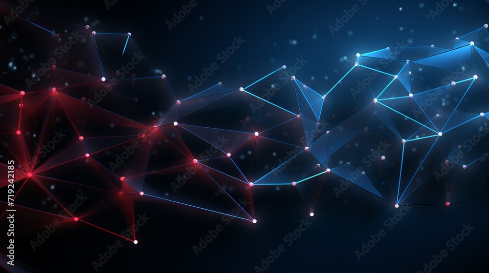 A modern plexus design is reflected in a 3d abstract background A modern plexus design is reflected in a 3d abstract background