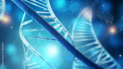 A medical background that displays dna strands in 3d rendering.