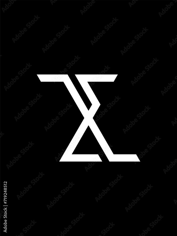 ZE monogram logo template ZE monogram logo template