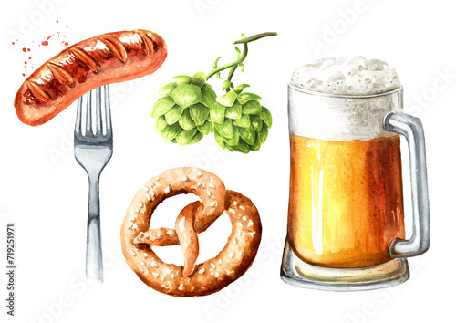 Foto Beer, Octoberfest concept