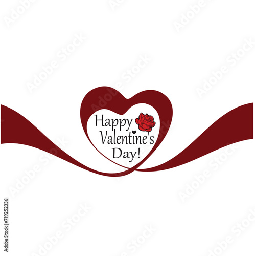 Happy valentine's day flyer design