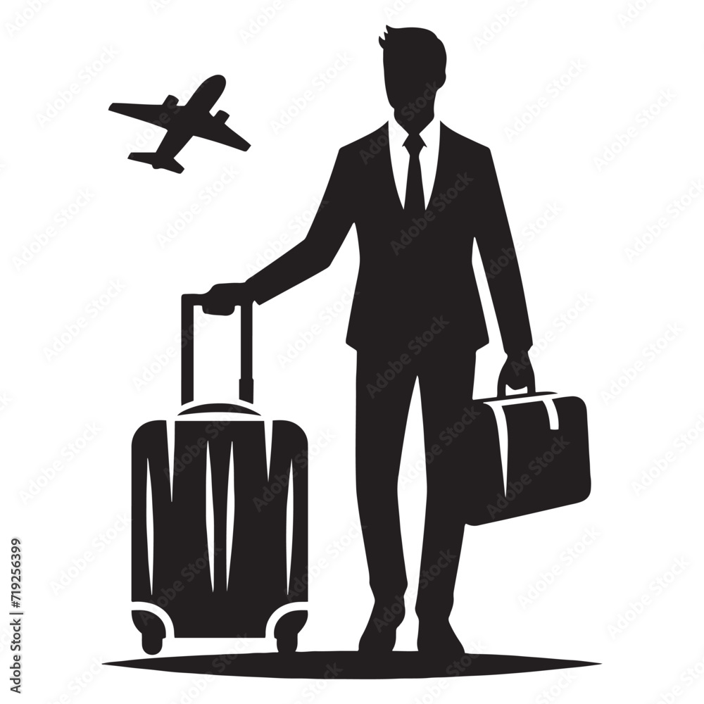 Entrepreneurial Ventures: Person with Suitcase Silhouettes Picturing the Entrepreneurial Odyssey - Person with Suitcase Illustration - Person Holding Suitcase Vector - Business Silhouette
Entrepreneurial Ventures: Person with Suitcase Silhouettes Picturing the Entrepreneurial Odyssey - Person with Suitcase Illustration - Person Holding Suitcase Vector - Business Silhouette