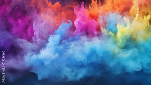 A background that consists of mixed abstract holi powder © Ruslan