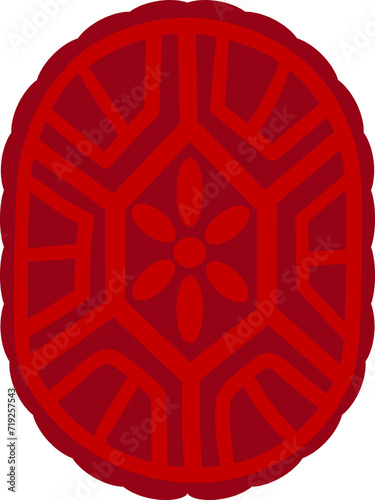 ang ku kueh, red tortoise cake, above view, kue ku, kue tok