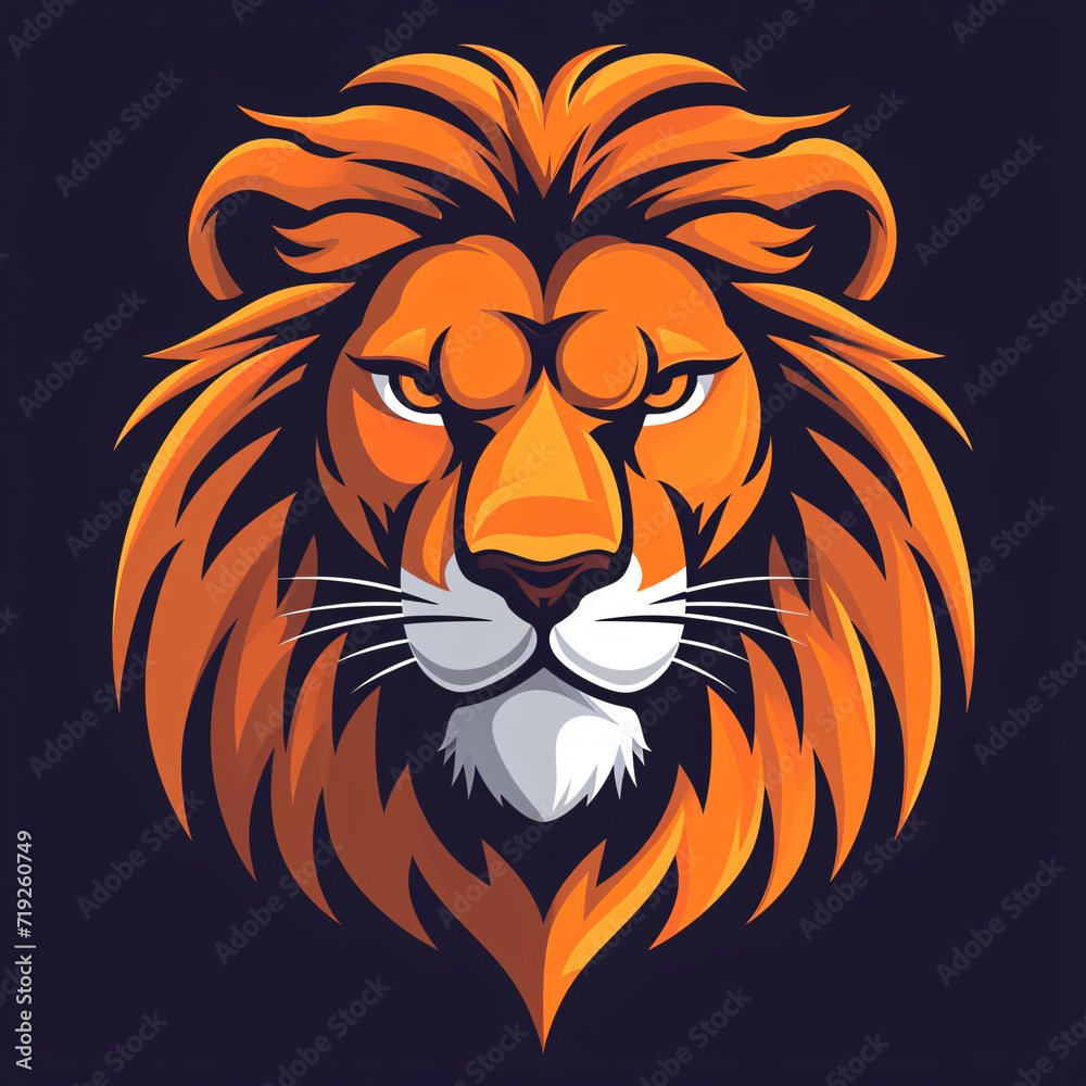 Lion head logo
