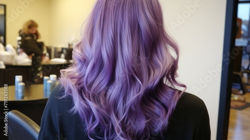 A splash of color that is purple