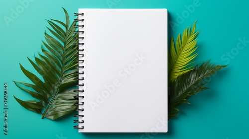 Book mockup blank cover. Notepad with realistic light and shadow. Face side view with pages. Sketchpad empty template.