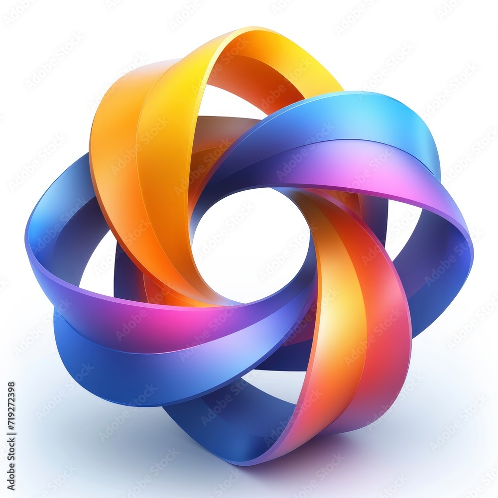 Play Gradient Logo Icon Design, 3d illustration Play Gradient Logo Icon Design, 3d illustration