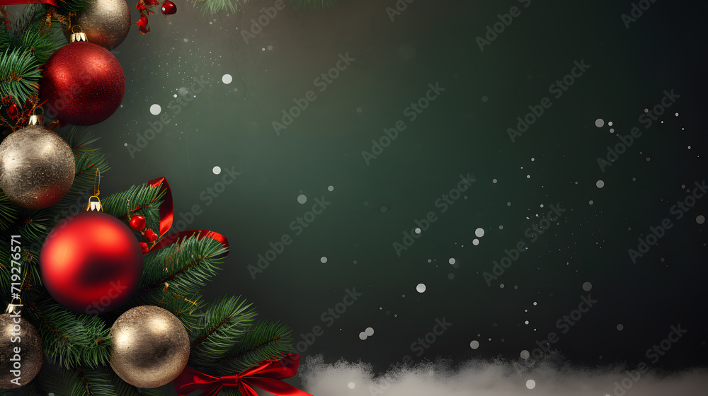 winter merry christmas holiday background