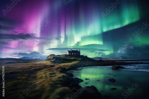 Radiant Shelter, Northern Lights Over Iceland Abode