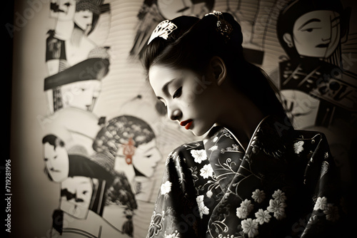 japenese geisha with tattoos