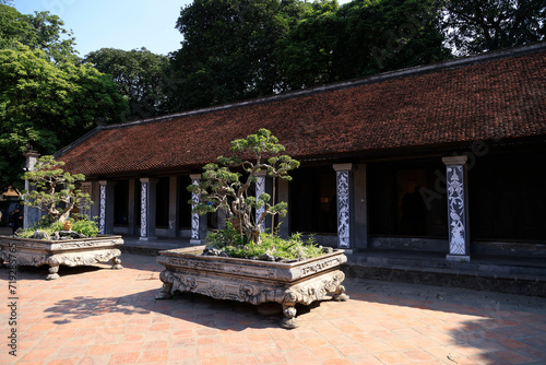 Detail of the Temple of Literature in Hanoi, Vietnam